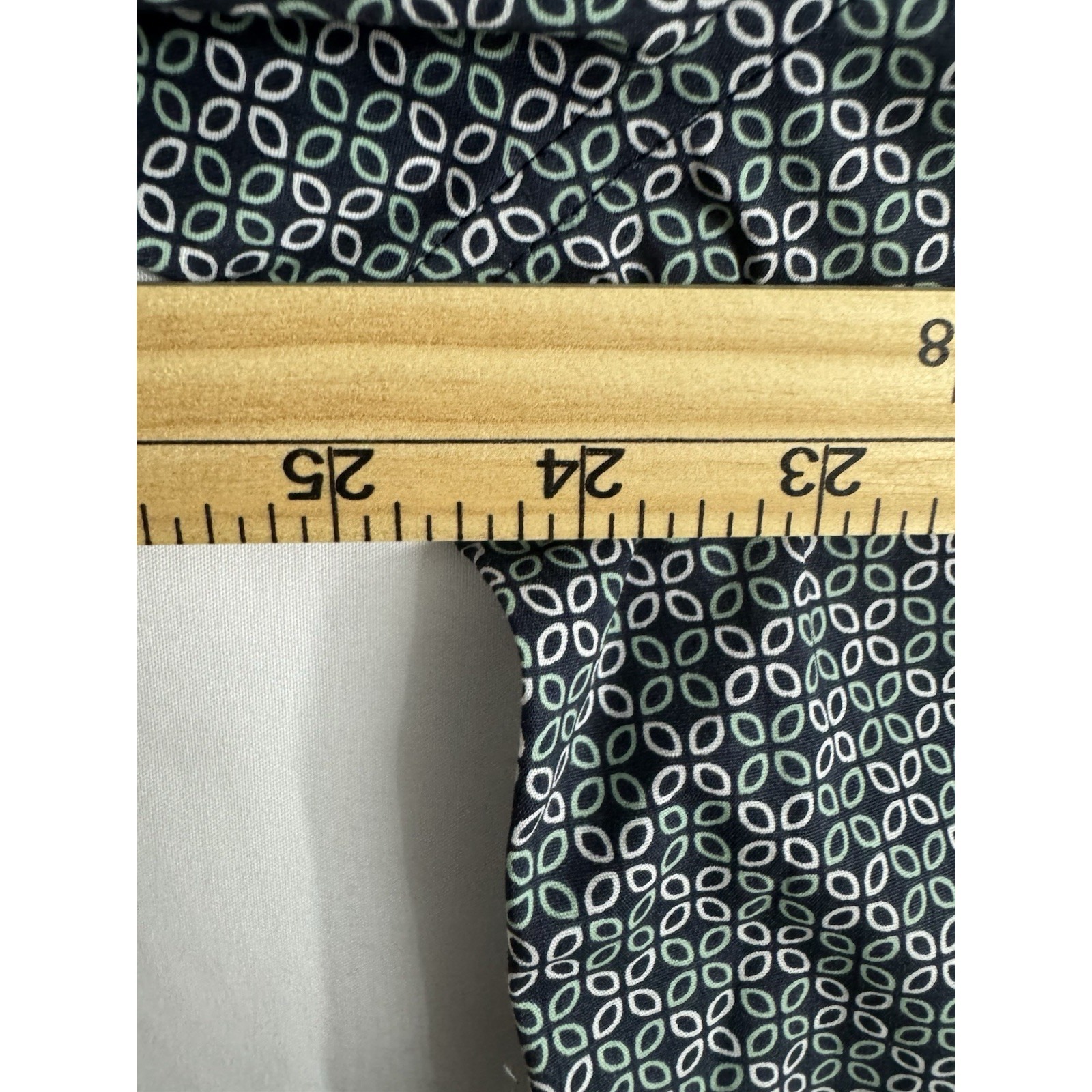 English Laundry Slim Fit Stretch Dress Shirt Xl 17-17.5 Blue Night Geometric Nwt — image 8 of 8